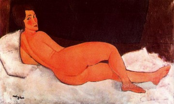 lying nude 1917 Amedeo Modigliani Oil Paintings